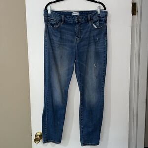Studio Blue Jeans -‎ Womens Size 33 - Blue - Straight Stretch Distressed (3648)